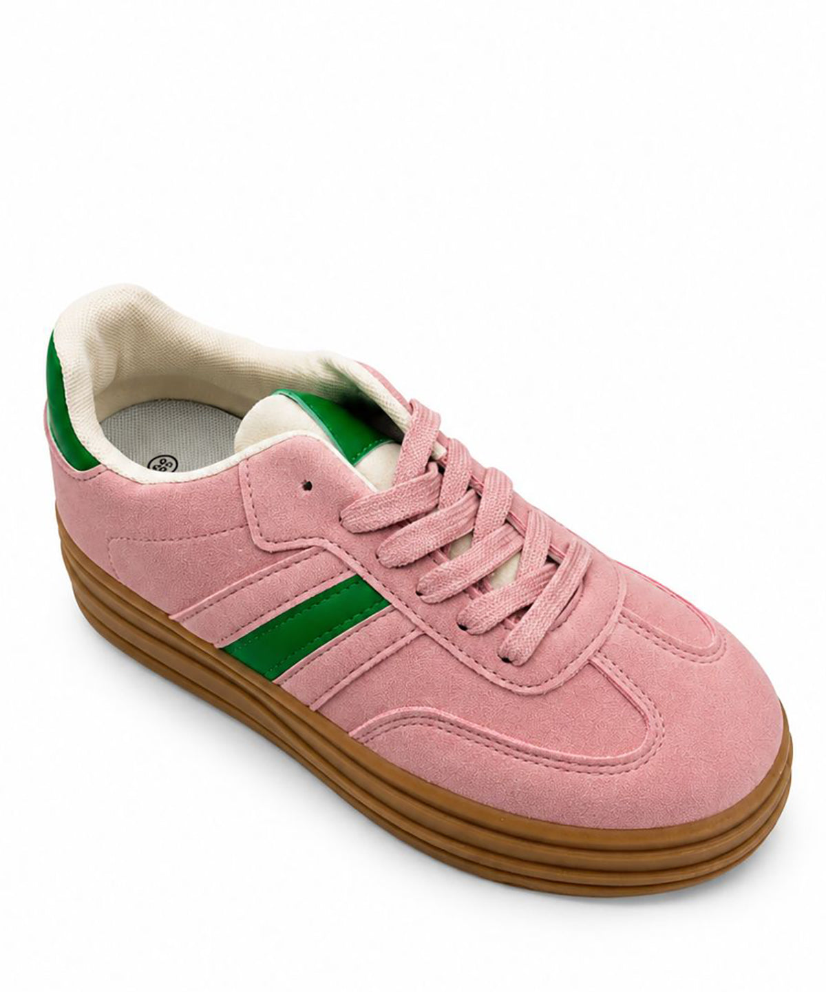 Chloe Women's Faux Suede Low-Top Sneakers – Lightweight Casual Trainers