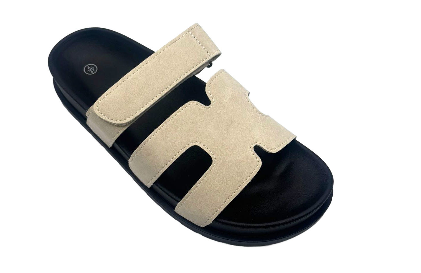Vickie Ladies Open Toe Faux Leather Sliders | Summer Mule Sandals