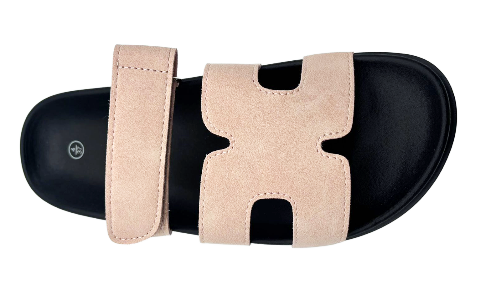 Vickie Ladies Open Toe Faux Leather Sliders | Summer Mule Sandals