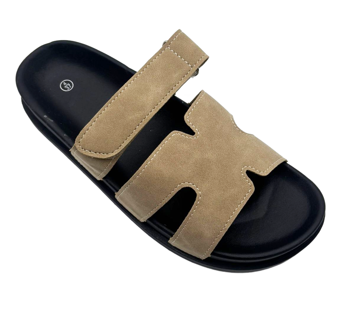 Vickie Ladies Open Toe Faux Leather Sliders | Summer Mule Sandals