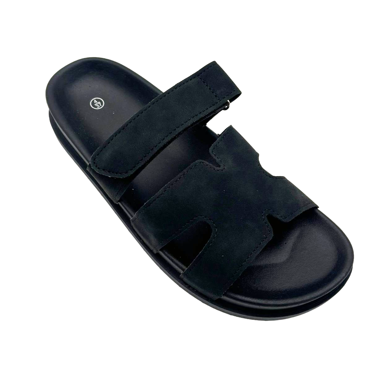 Vickie Ladies Open Toe Faux Leather Sliders | Summer Mule Sandals