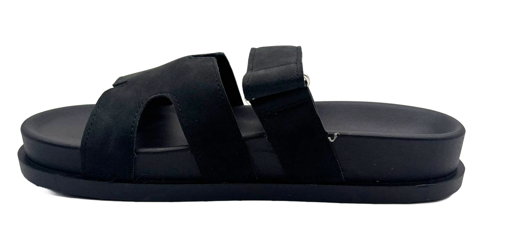 Vickie Ladies Open Toe Faux Leather Sliders | Summer Mule Sandals