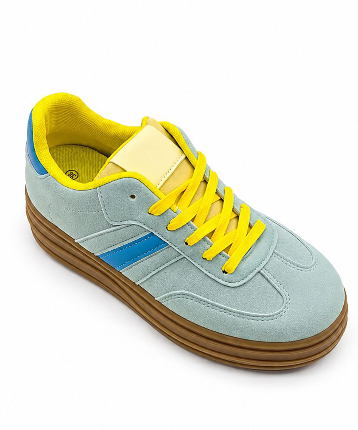 Chloe Women's Faux Suede Low-Top Sneakers – Lightweight Casual Trainers