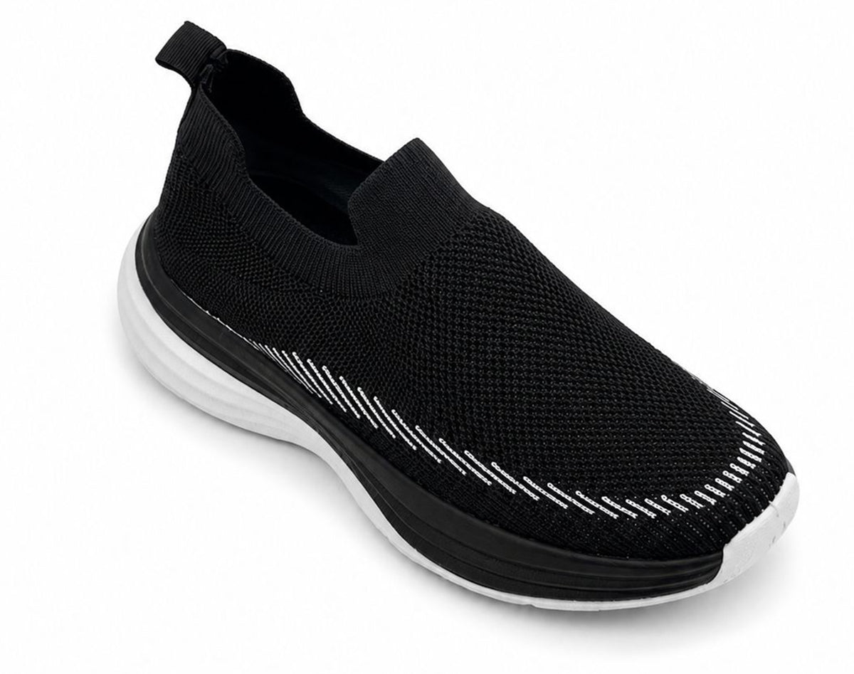 Mia Women's Knit Slip-On Trainers | Lightweight Comfort Platform Sneakers