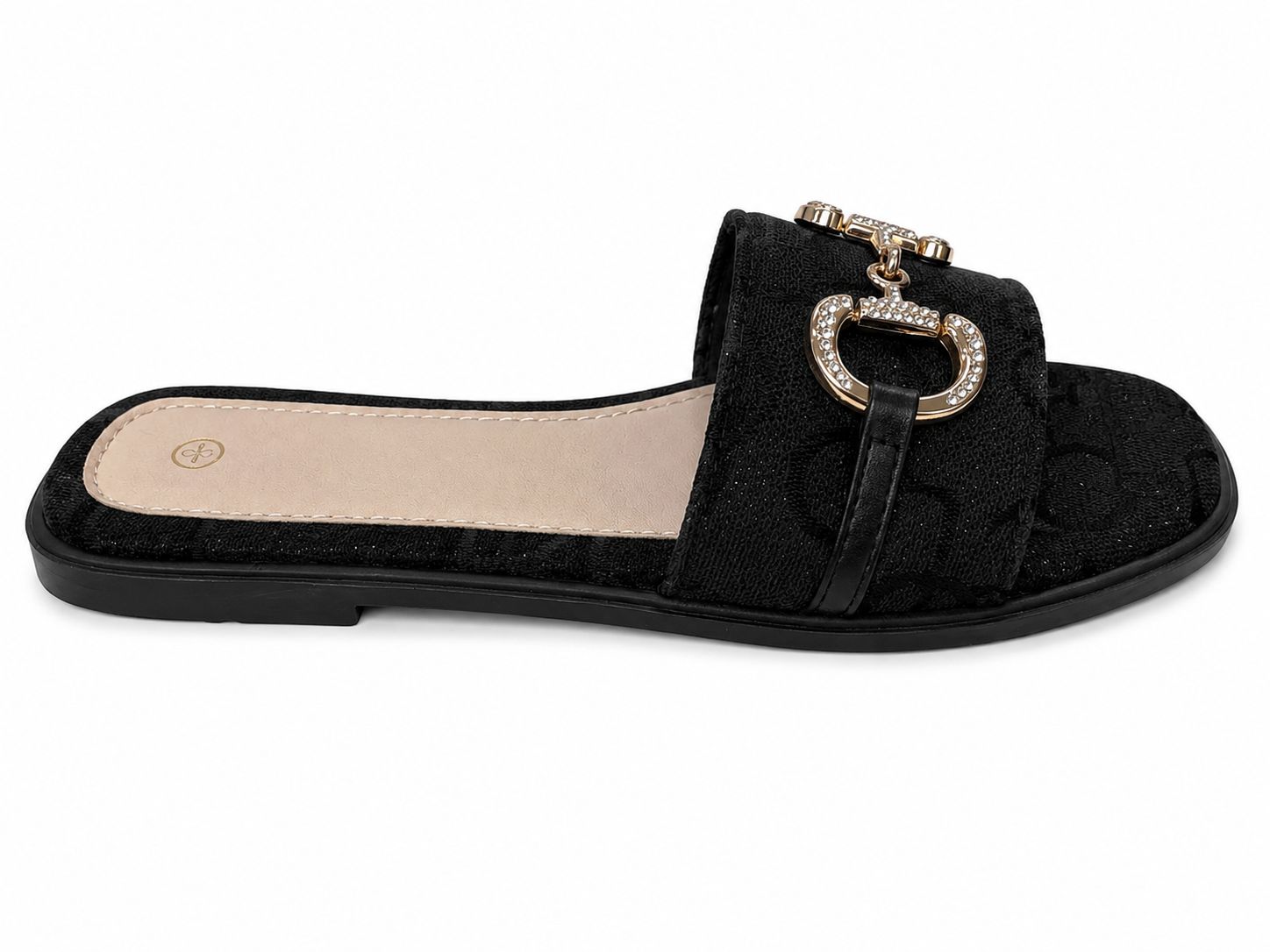 Sienna Luxury Woven Monogram Mule Sandals – Summer Beach Sliders (UK Sizes 3-8)