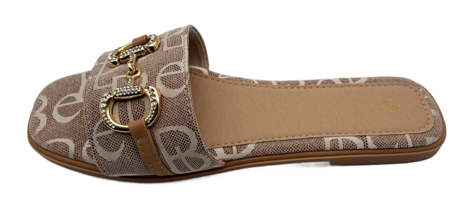 Sienna Luxury Woven Monogram Mule Sandals – Summer Beach Sliders (UK Sizes 3-8)