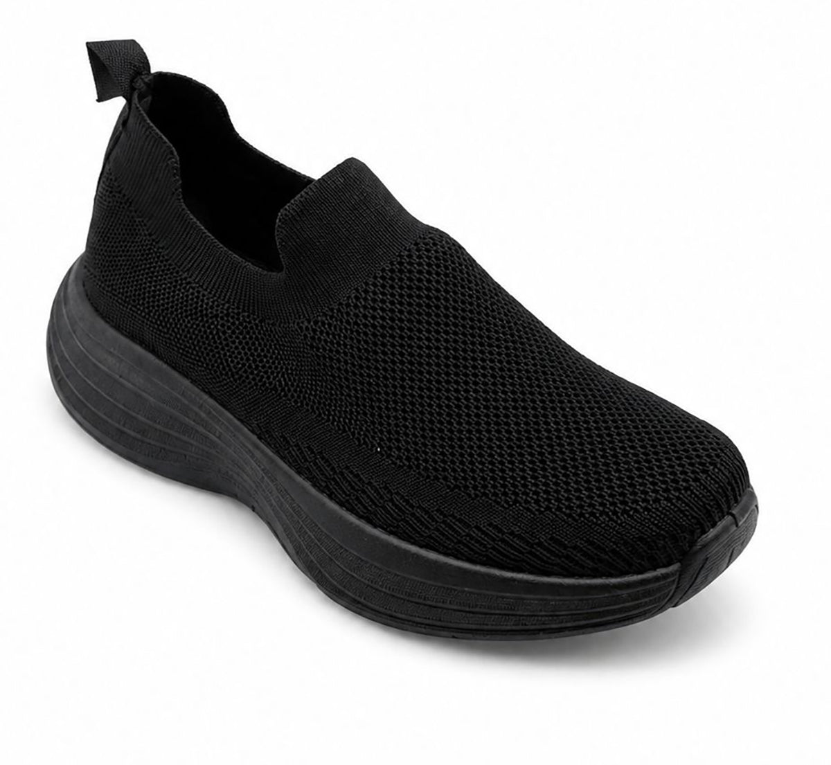 Mia Women's Knit Slip-On Trainers | Lightweight Comfort Platform Sneakers