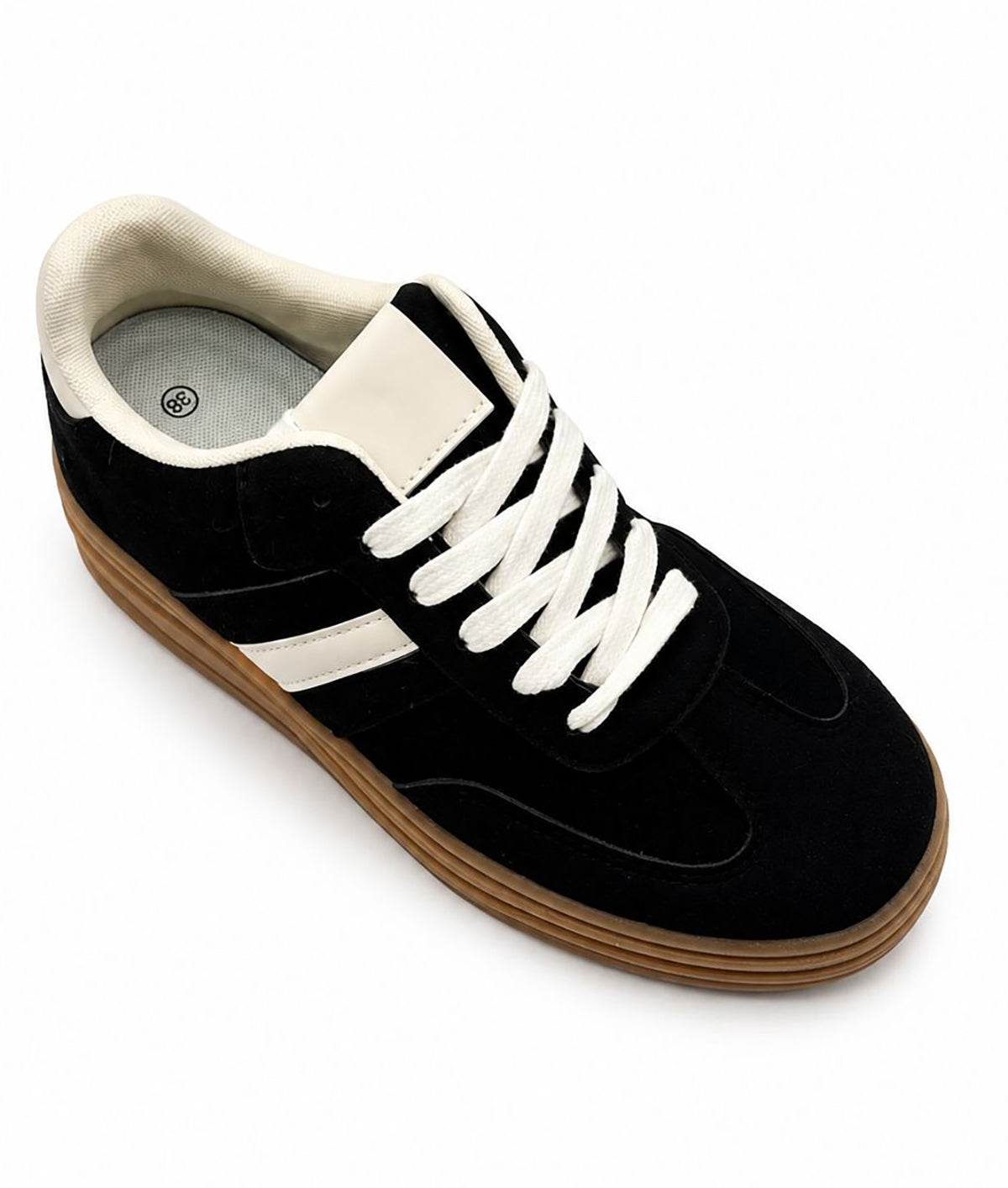 Chloe Women's Faux Suede Low-Top Sneakers – Lightweight Casual Trainers