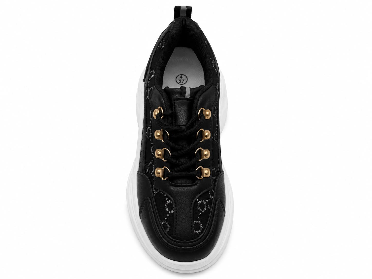 Freya Women's Chunky Platform Trainers | 1.5 Inch Heel Snake Print Sneakers