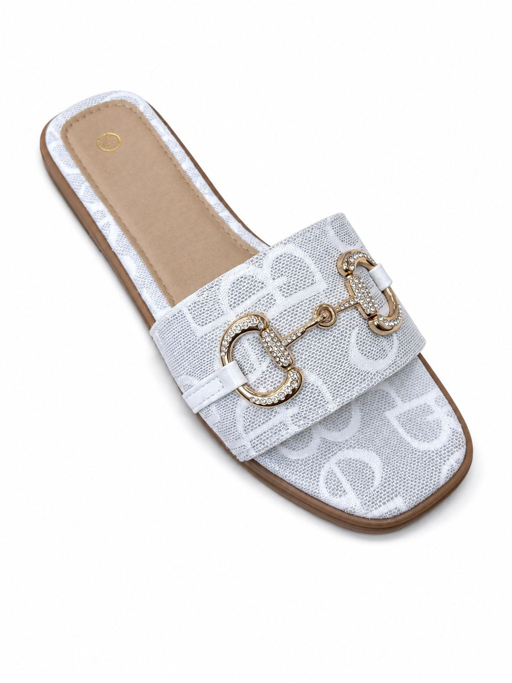 Sienna Luxury Woven Monogram Mule Sandals – Summer Beach Sliders (UK Sizes 3-8)