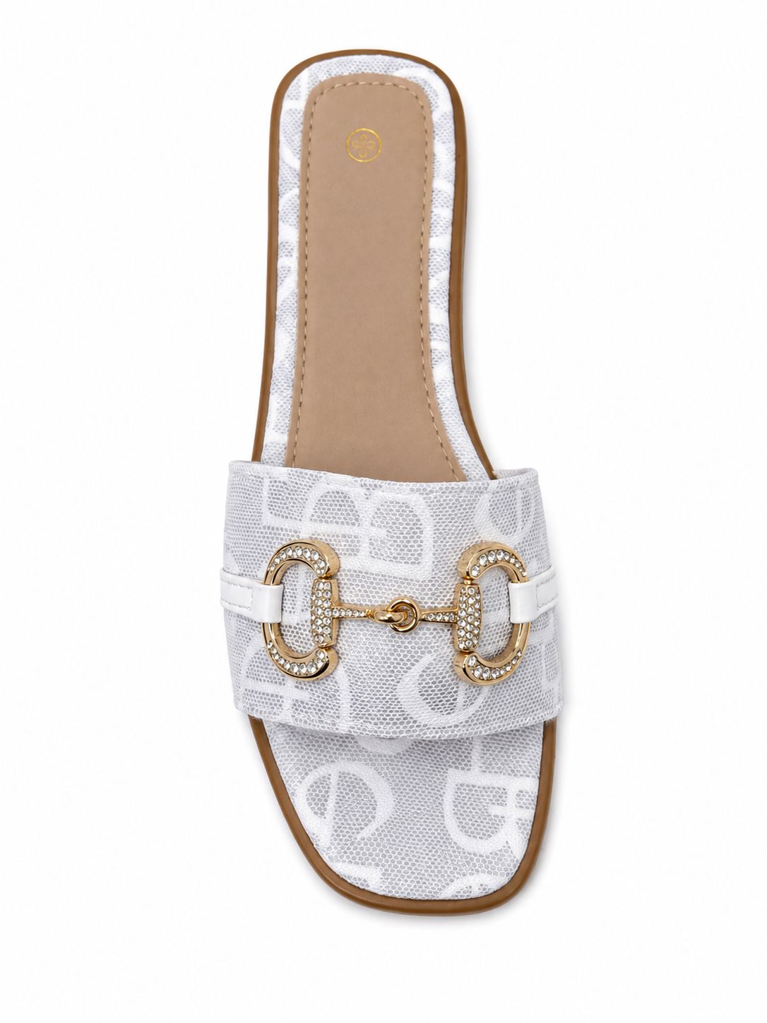 Sienna Luxury Woven Monogram Mule Sandals – Summer Beach Sliders (UK Sizes 3-8)